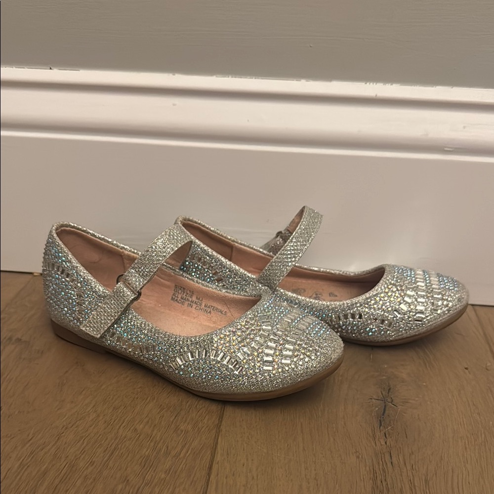 Sparkly Silver Kids Shoes